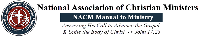 NACM Manual to Ministry