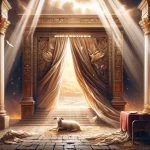 Ancient scroll representing the Epistle to the Hebrews and the priesthood of Christ.