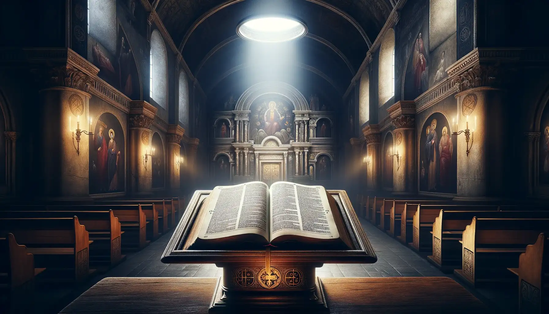 Open Bible representing Sola Scriptura and Scripture alone as supreme authority in Evangelical theology.