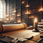 Illustration of temple worship in Jerusalem during the reign of David and Solomon described in the books of Chronicles.