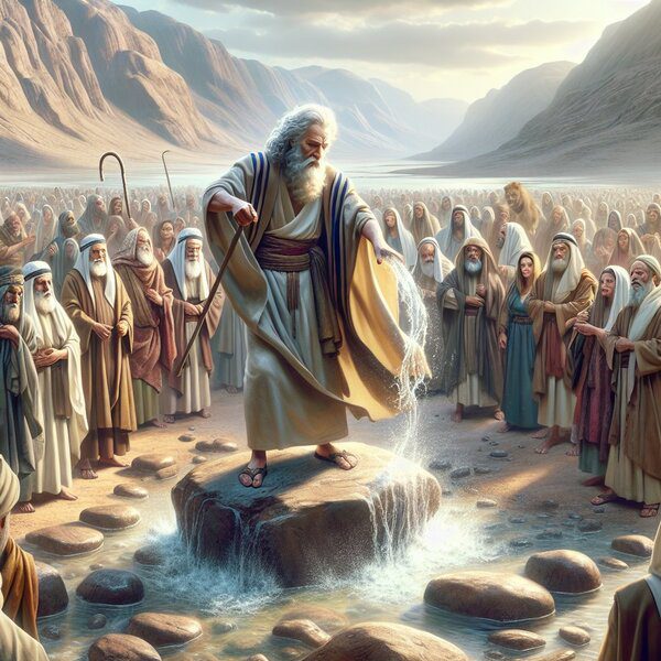Moses Strikes the Rock 1