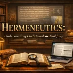 Hermeneutics understanding God's Word faithfully through careful biblical interpretation and context.
