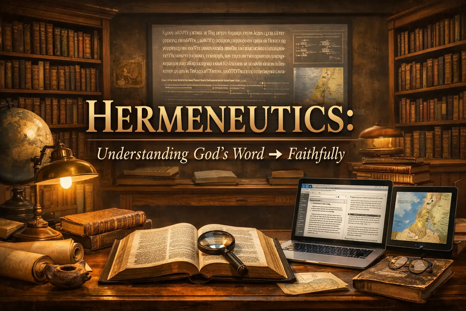 Hermeneutics understanding God's Word faithfully through careful biblical interpretation and context.